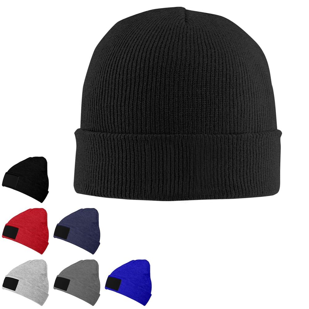 2081 Personalized Knitted Beanie Hats Customized Winter Caps or , Black1